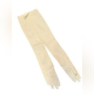 Elegant Vintage Italy Paris Long White Wedding Gloves